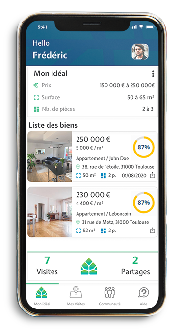 Application Mon Idéal Immobilier - Trouvez votre maison, appartement, neuf, occasion en un clic avec notre comparateur d'annonces immobilières